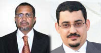 L'économiste Yahya Ould Ahmed Waghf (g) succède à Zeine Ould Zeidane au poste de Premier ministre.(Photos : primature.gov.mr)