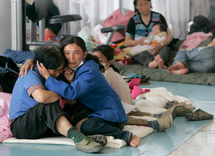 Le 12 mai 2008, un violent séisme dans le Sichuan faisait 87&nbsp;000 morts et disparus.(Photo : Reuters)