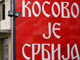 A Mitrovica, dans le nord du Kosovo, ce panneau : «&nbsp;<em>Le Kosovo, c'est la Serbie </em>»(Photo : Reuters)