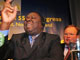 Morgan Tsvangirai, le leader de l'opposition zimbabwéenne lors d'une conférence de presse à Belfast, en Irlande du Nord, le 16 mai 2008.(Photo : AFP)