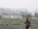 La pollution autour du «Nid d'oiseau», le Stade olympique de Pékin.(Photo : Reuters)