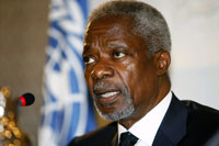 Kofi Annan, ancien secrétaire général de l'ONU et actuel président de l'AGRA, l'Alliance pour une révolution verte en Afrique.(Photo : Reuters)