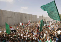 Le 6 juin 2008, des militants du Hamas ont demandé à Israël la levée des sanctions économiques contre la bande de Gaza.(Photo : Reuters)