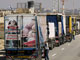 Des camions transportant de la nourriture attendent l'ouverture du point de passage de Sufa pour entrer dans la bande de Gaza.(Photo : Reuters)