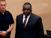 Jean-Pierre Bemba à la Cour pénale internationale de La Haye, Pays-Bas, le 4 juillet 2008.(Photo : Reuters)