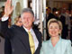 Le couple Clinton uni pour soutenir Barak Obama. (Photo : AFP)