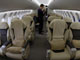 L'intérieur de la gamme CSeries du canadien Bombardier. Des appareils à couloir unique, avec des rangées de 5 fauteuils.(Photo : Reuters)