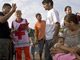 Recensement de Roms par la Croix-Rouge dans la banlieue de Rome.(Photo : Reuters)