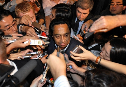 Le ministre indien du Commerce, Kamal Nath, a été l'un des rares, jeudi, à assurer que les négociations progressaient.(Photo : AFP)