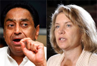 Kamal Nath, ministre indien du Commerce et Susan Schwab, représentante américaine au commerce.(Photos : AFP/Reuters)