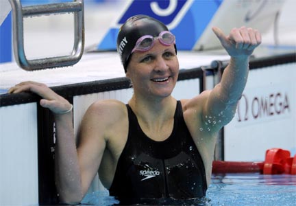 Kristy Coventry a enfin conquis l'or.(Photo : Reuters)