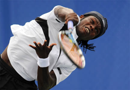 Le tennisman togolais Komlavi Loglo a perdu le duel 100% africain du 1er tour. (Photo : Reuters) 