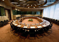 La salle du conseil européen.(Source: Conseil de l'UE)