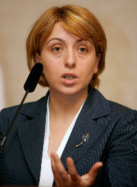 Ekaterine Tkechelachvili, la ministre géorgienne des Affaires étrangères.(Photo : Reuters)