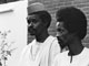 Le 3 mai 1979, le ministre de la Défense Hissène Habré et le ministre de l’Intérieur Goukouni Weddeye. (Photo : AFP )