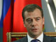 Le président russe Dmitri Medvedev lors d’un entretien avec la chaine Al Jazeera, le 27 août 2008.( Photo : AFP)