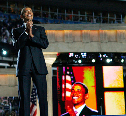 Barack Obama à Denver, le 28 août 2008.( Photo : Reuters )
