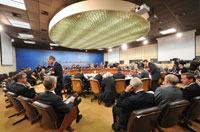 La réunion de l'Otan du 19 août 2008 était déjà consacrée à la Géorgie.(Source : OTAN)