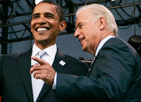 Barack Obama (g) et Joseph Biden.(Photo : Reuters)