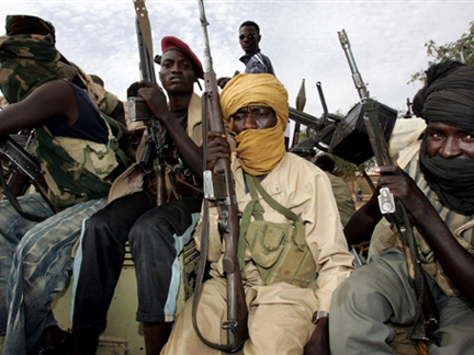 Des rebelles soudanais dans le Nord Darfour, en septembre 2008.(Photo : AFP)