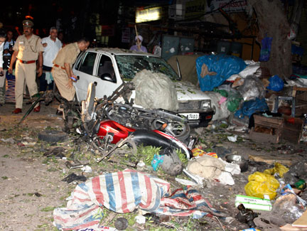 Les cinq attentats à la bombe ont été perpétrés dans plusieurs quartiers commerçants et huppés de la capitale indienne New Delhi.
(Photo: Reuters)