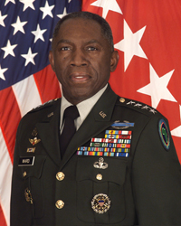 Le général William « Kip » Ward, l'officiel le plus gradé de l'armée américaine issu de la communauté noire, est à la tête de l'Africom.(Photo : Africom)