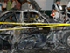 La police inspecte la carcasse brûlée de la voiture après l'attentat, au sud-est de Beyrouth, le 10 septembre 2008.   (Photo : Reuters)