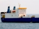 Le cargo ukrainien détourné le 25 septembre, photographié depuis un navire de l'US Navy.(Photo : AFP)