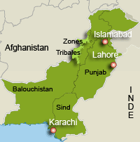 Le Pakistan.(Carte : Latifa Mouaoued/RFI)