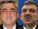 Le président arménien Serge Sarkissian devrait recevoir prochainement le président turc Abdullah Gül. (Photos: Reuters / DR)