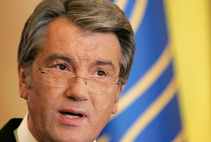 Le président ukrainien Victor Iouchtchenko, à Kiev, le 3 septembre 2008.(Photo : Reuters)