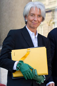 Christine Lagarde, ministre de l'Economie, le 26 septembre 2008.( Photo : Reuters )