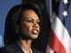 La secrétaire d'Etat américaine Condoleezza Rice lors de son allocution à Washington le 18 septembre.(Photo : AFP)