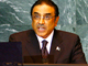 Le président pakistanais, Asif Ali Zardari, à la tribune de l'ONU, à New York, le 25 septembre 2008. (Photo : Reuters)