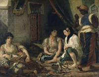 Eugène Delacroix - Femmes d’Alger dans leur appartement, 1834.© RMN / Thierry Le Mage