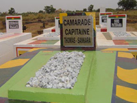 La tombe de Thomas Sankara, à Ouagadougou.(Photo : Stanislas Ndayishimiye / RFI)