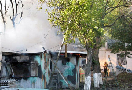 Sept soldats russes et deux civils ont péri à Tskhinvali, la capitale de l'Ossétie du Sud, dans une explosion dénoncée par les autorités locales comme un «attentat».(Photo : AFP)