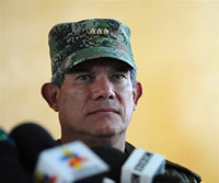 Le commandant en chef des forces armées, le général Freddy Padilla a estimé que «&nbsp;<i>tout tendait à conclure qu’une bande de criminels recrutait et enlevait ces jeunes vers des endroits où, malheureusement, ils ont trouvé la mort&nbsp;</i>».(Photo : AFP)