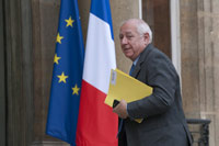Charles Milhaud, président de la Caisse Nationale des Caisses d'Epargne, à son arrivée à l'Elysée le 14 octobre 2008.(Photo : Reuters)