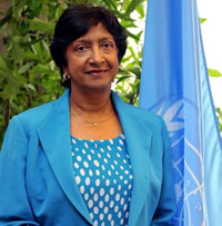 La Haut Commissaire de l'ONU pour les droits de l'homme, Navanethem Pillay.(Photo : AFP)