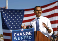 Le candidat démocrate Barack Obama.(Photo : Reuters)