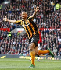 Daniel Cousin a marqué face à Manchester United.(Photo : Reuters)