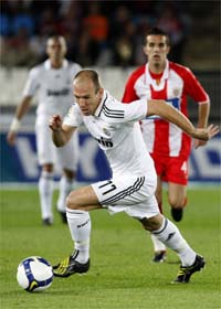 Arjen Robben et le Real Madrid accueillent la Juventus Turin.(Photo : Reuters)
