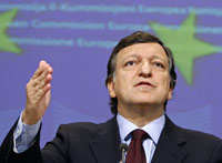 Jose Manuel Barroso, président de la Commission européenne a présenté le plan économique européen contre la crise.(Photo : Yves Herman/Reuters)