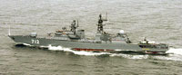 La frégate russe Neoustrachimy a empêché, au large des côtes somaliennes, l'abordage d'un navire battant pavillon saoudien.(Photo : DR)
