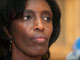 Rose Kabuye, lors de la conférence de presse tenue à Paris, vendredi 21 novembre.(Photo : Reuters)
