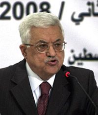 Le président palestinien, Mahmoud Abbas, s'exprimant devant le Conseil Central de l'OLP, à Ramallah, le 23 novembre 2008.(Photo : AFP)