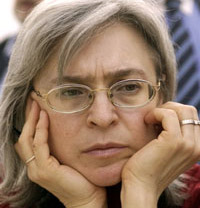 Anna Politkovskaïa, assassinée le 7 octobre 2006.(Photo : J. Schlueter/AFP)