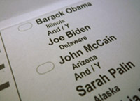 Bulletin de vote de l'élection présidentielle américaine.(Photo : Reuters)