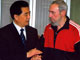 Le dirigeant chinois, Hu Jintao (à gauche), a été reçu par Fidel Castro dont les apparitions publiques deviennent de plus en plus rares depuis son opération fin juillet 2006.(Photo : Reuters)